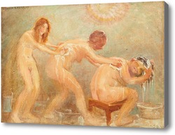 Картина Три женщины, моющие друг друга