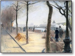Картина Вдоль Сены, 1876