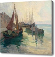 Картина Рыбацкие лодки в гавани