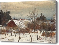 Картина Зимний пейзаж, Вестманланд, Швеция