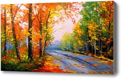 Картина Осенняя дорога