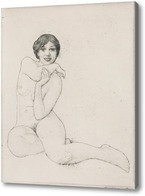 Картина Девушка на корточках, 1911