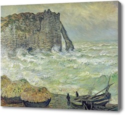 Картина Этрета, Бурное море