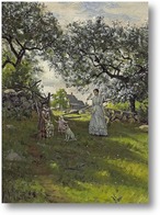Картина Мать и ее дети в Весенний пейзаж, 1885