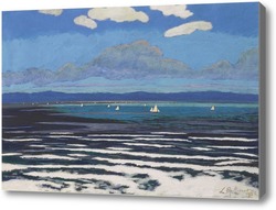 Картина Морской пейзаж с белыми парусами