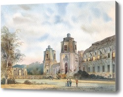 Картина Царицыно. Вид на большой дворец