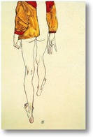 Картина Половина тела с коричневой рубашкой -1913
