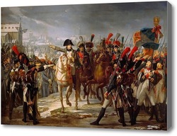 Картина Наполеон ведет армию через мост Лех близ Аугсбурга.Готеро Клод