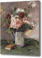 Картина Цветы с книгой, Монгино Чарльз