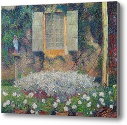 Картина Окно кухни в саду