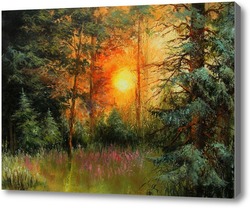 Картина Утро в лесу