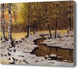 Картина Зимний ручей