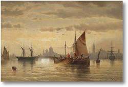 Картина Парусники в Венеции