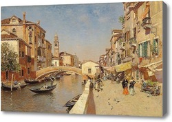 Картина Сан - Лоренцо река с колокольней