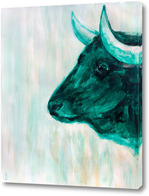 Картина Зелёный бык