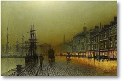 Картина Гавань Гринока ночью, 1893