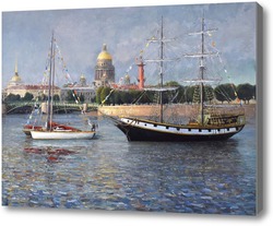 Картина Городской пейзаж Петербурга
