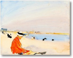 Картина Женщина на пляже