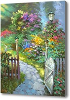 Картина Расвет в саду