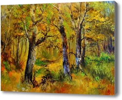 Картина В лиственном лесу