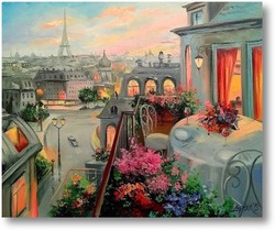 Картина Вдвоем в Париже