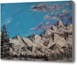 Картина большие снежные горы