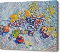 Картина Виноград, лимоны, груши и яблоки