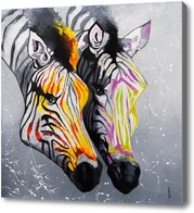 Картина Цветные зебры