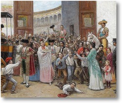 Картина Триумфальный выход из арены Маэстранца в Севилье