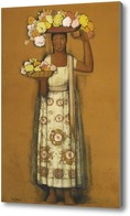 Картина Женщина с цветами