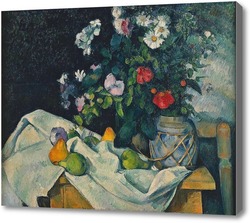 Купить картину Натюрморт с цветами и фруктами
