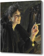 Картина Девушка с сигаретой
