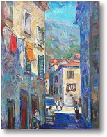 Картина Тихая улочка Монтенегро