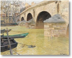 Картина Мост Мари. Париж