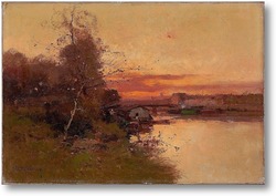 Купить картину Река на закате