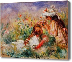 Картина Девочки на лужайке