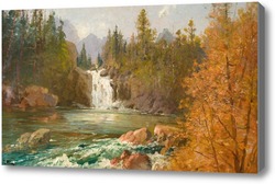 Картина Водопад на реке Красный Орел