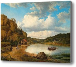 Картина Летний день на озере