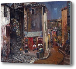 Картина Бакалейный магазин в деревне