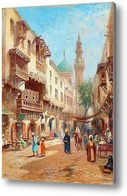 Купить картину Уличная сцена в Каире.