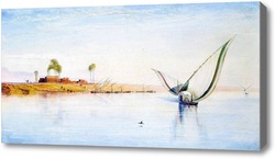 Картина Лодки у Дейр эль Кадидж