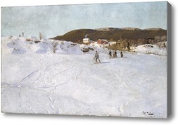 Картина Зима в Вестре Акер