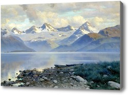 Картина Озеро в горах, 1898