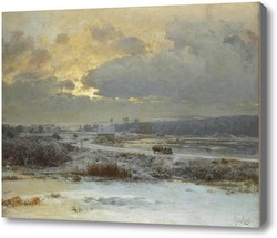 Картина Тройка в снегу