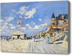Картина Тротуар на пляже в Трувиль