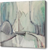 Картина Этюд с яхтой