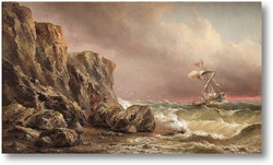 Картина Море и скалы