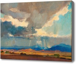 Картина Буря над западным пейзажем, 1924