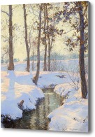 Купить картину Ручей зимой