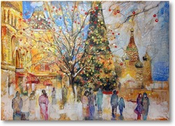 Картина Московское Рождество